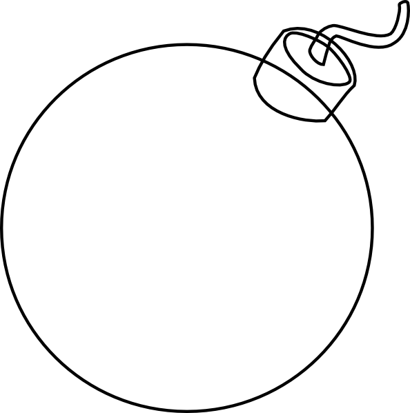 Bomb Black And White (594x599)