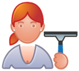 Professions - Color - Cleaner - Clipart - Cleaner (412x399)