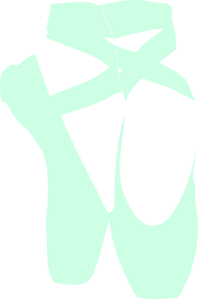Green Pointe Shoes Clip Art At Clker - Ballet Shoes Clip Art (396x598)