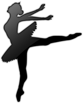 Black Ballerina Clipart - Ballet Dancer (512x512)