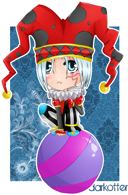 Pout Of The Clown Chibi By Darkotter - Cute Clown Chibi (562x750)