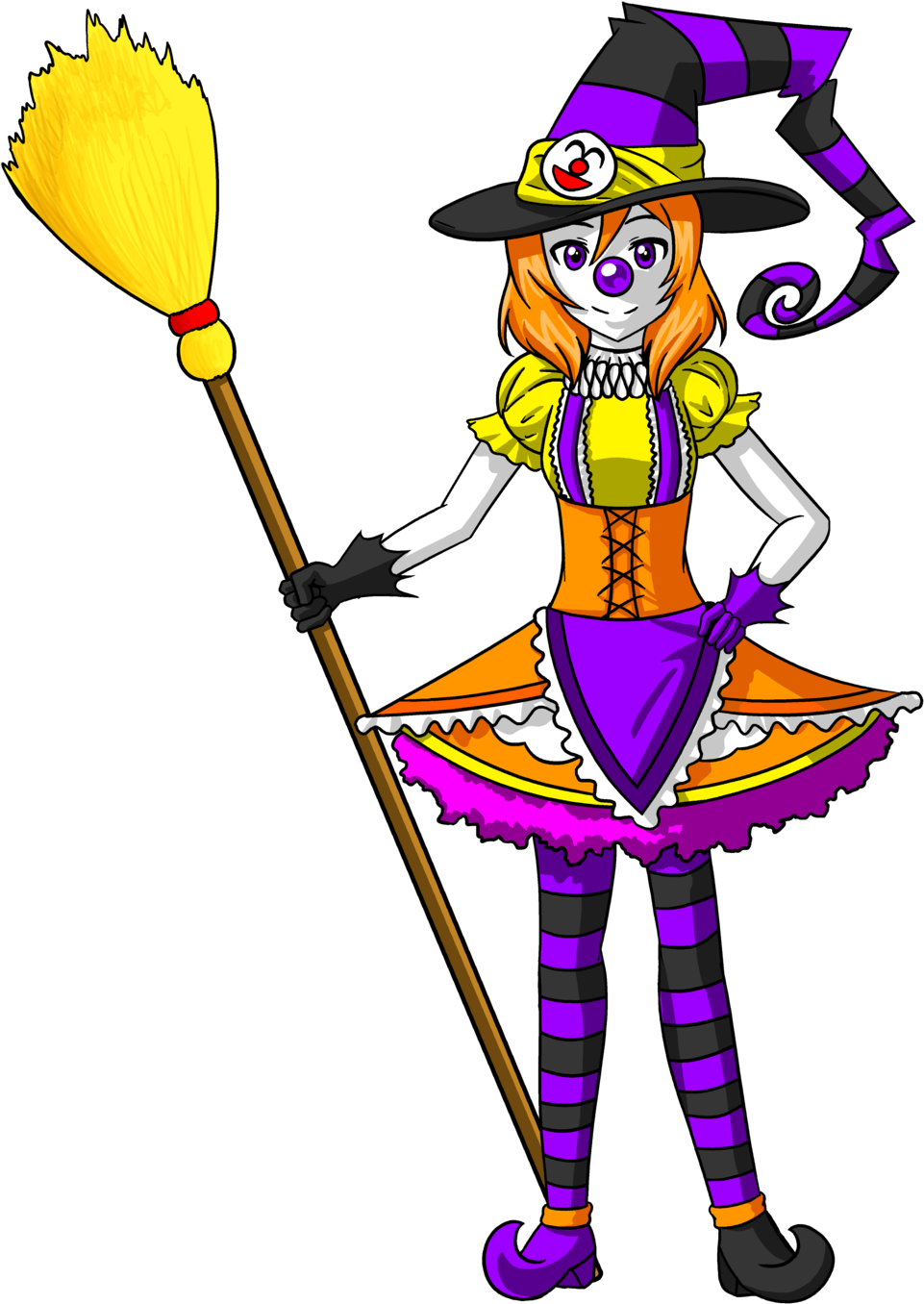 Maki Halloween Clown Witch By Tf-circus - Circus (1024x1452)