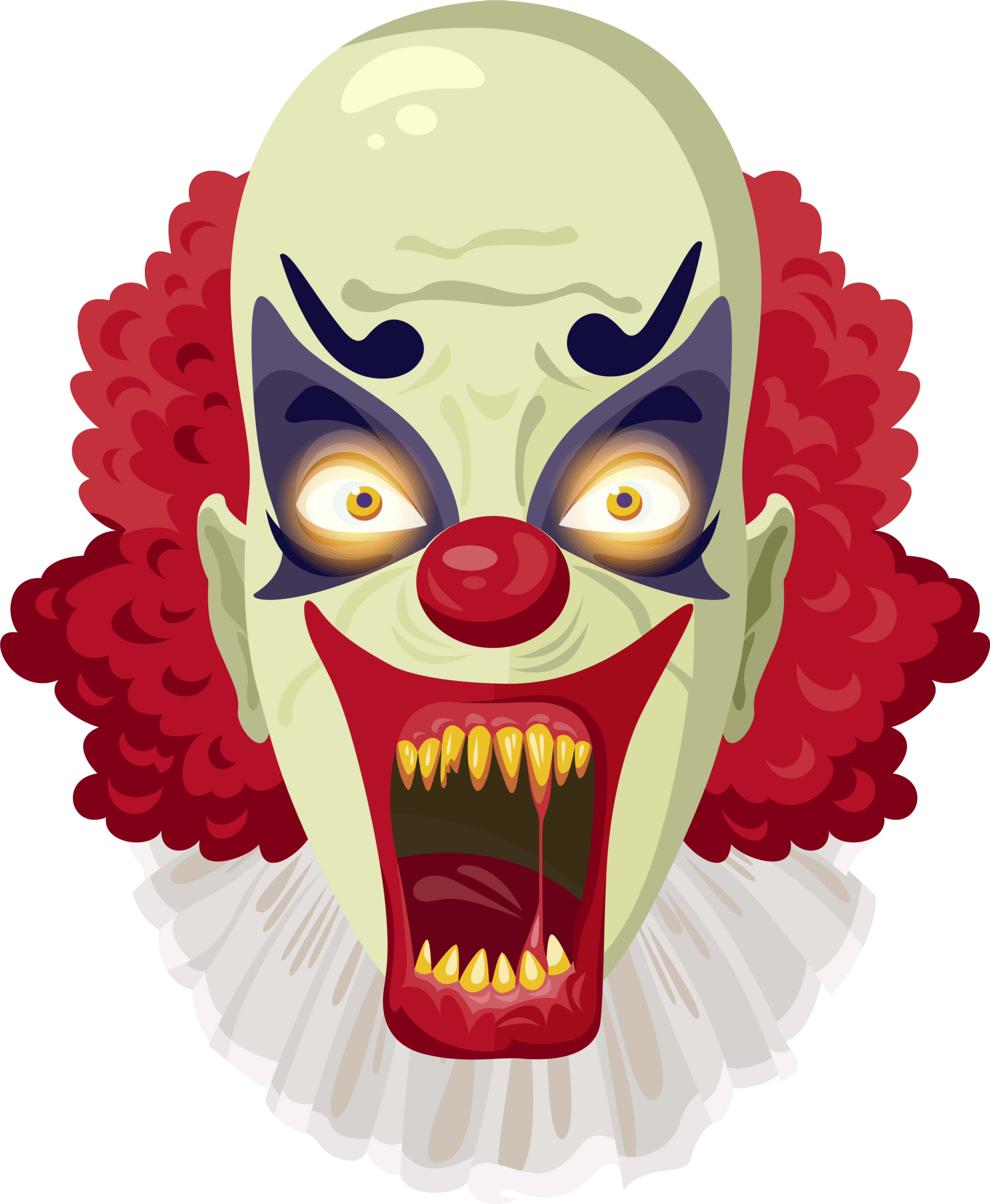 Evil Clowns Halloween Clip Art - Clown Png (3882x4721)