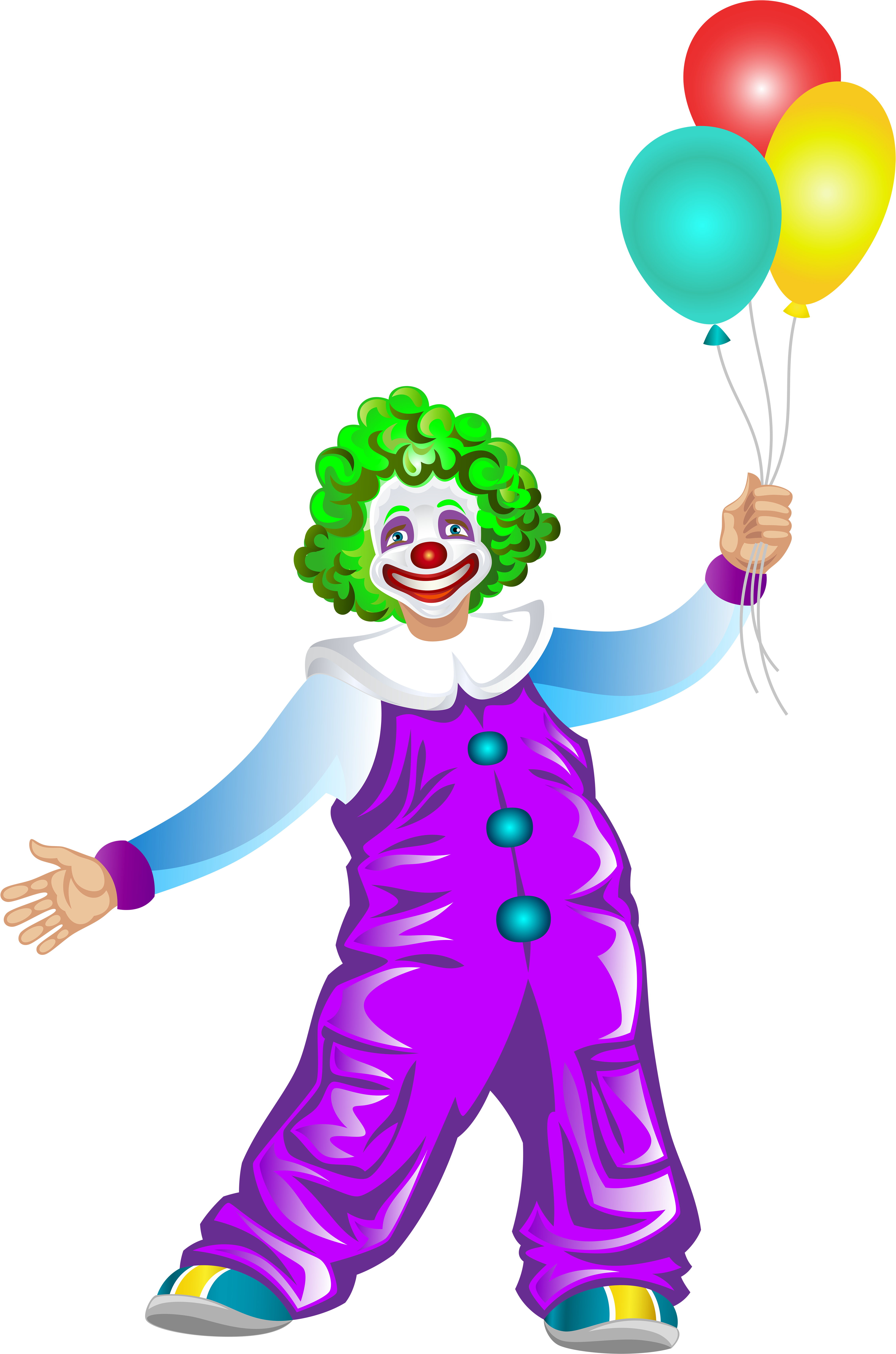 Clown Png Transparent Clip Art Image - Clown Transparent (4744x7000)