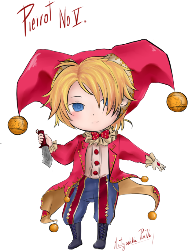 Chibi Clown Girl For Kids - Drawing (786x1017)