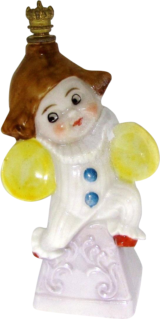 Vintage Art Deco Era Clown Girl With Cymbals German - Figurine (1084x1084)