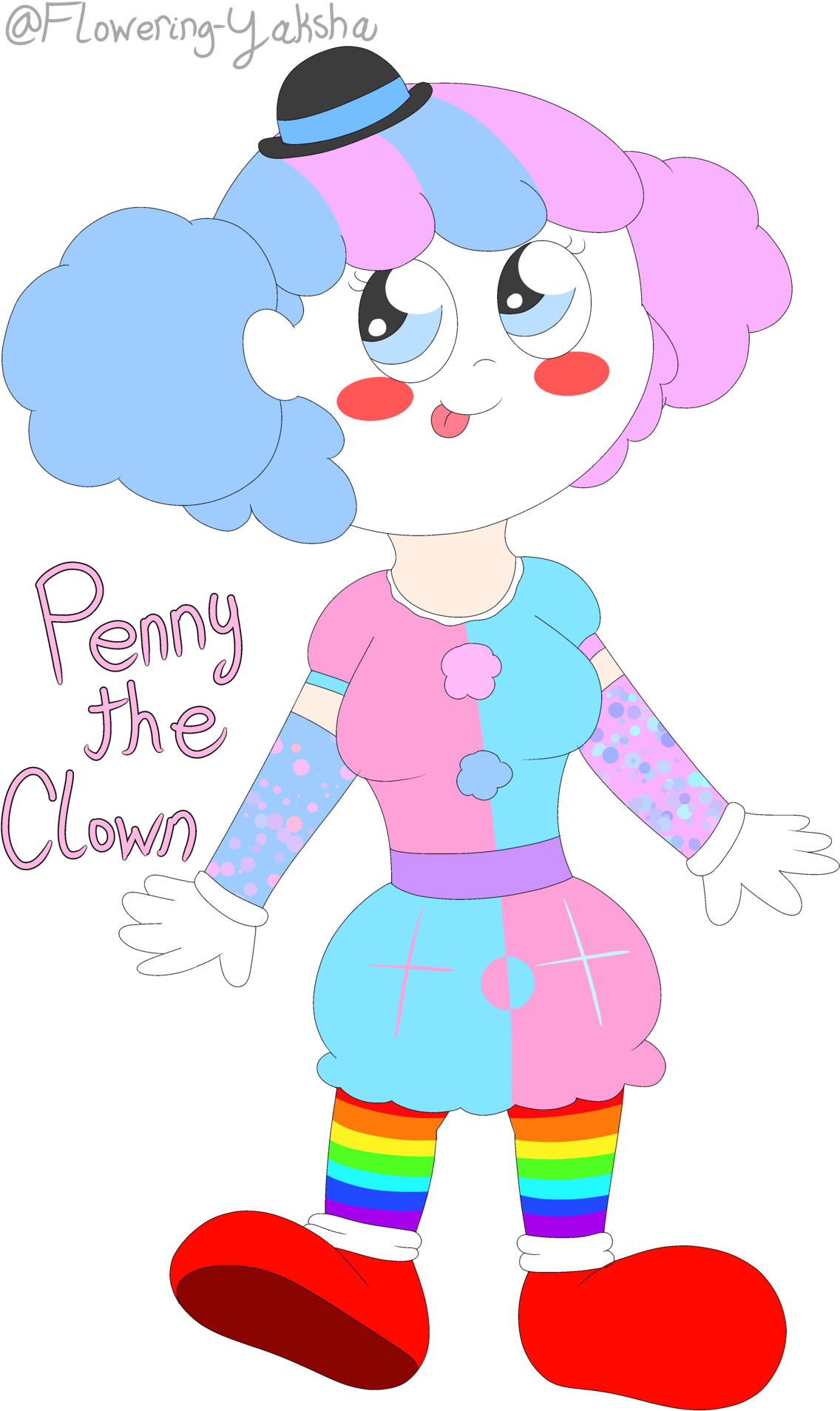 Clown Oc Original Character Penny Penny The Clown Cute - Yaksha (1221x1920)