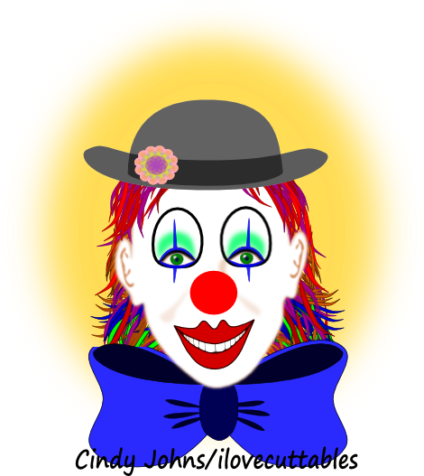 Today's Challenge Is A Clown's Face - Clown (470x527)