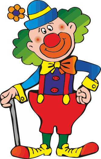 Vinilo Infantil Payaso 40 156 - Dibujos De Payasos A Color (332x519)