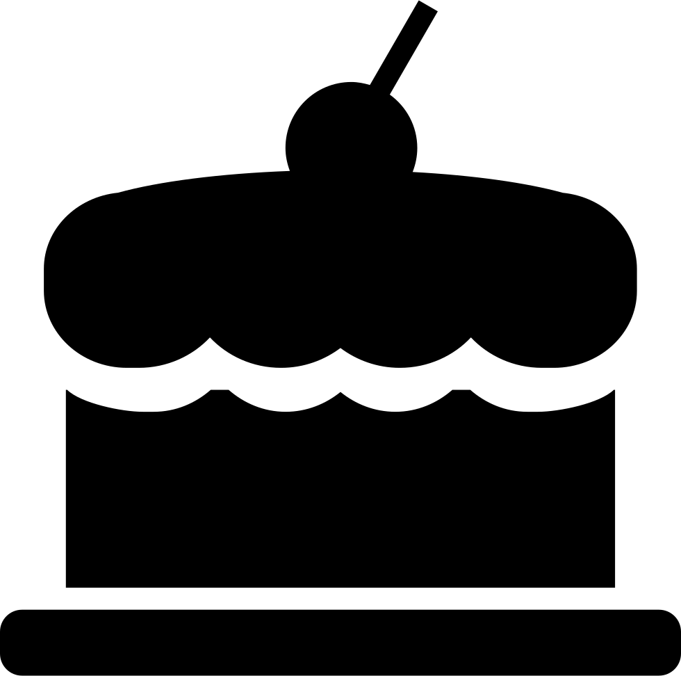 Bbq Cake Comments - Free Cake Silhouette Png (980x972)