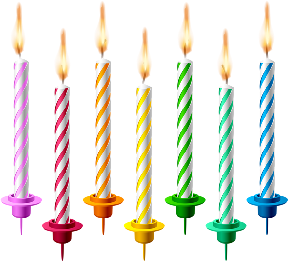 Birthday Candles Png Transparent Clip Art Image Ïðàçäíèê - Birthday Candle Clip Art (600x544)