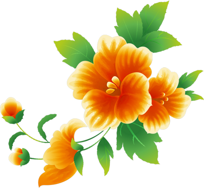 Tubes Fleurs - Happy Wedding Anniversary To Us (412x380)