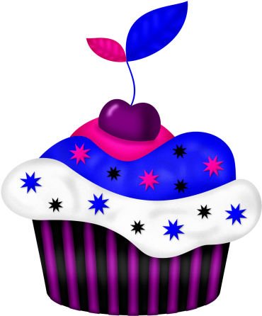 Art Cupcakes, Pretty Cupcakes, Cupcake Art, Cupcake - Imagenes De Cupcake En Caricaturas (410x456)