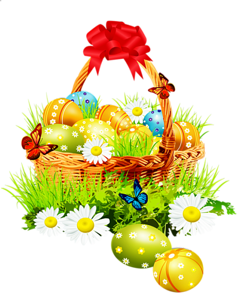 Paniers De Pâques - Easter Egg Basket Transparent (483x600)