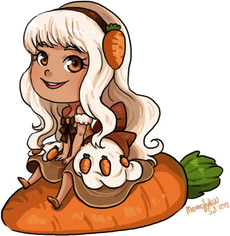 Carrot Cake - Chibi Food People (480x531)