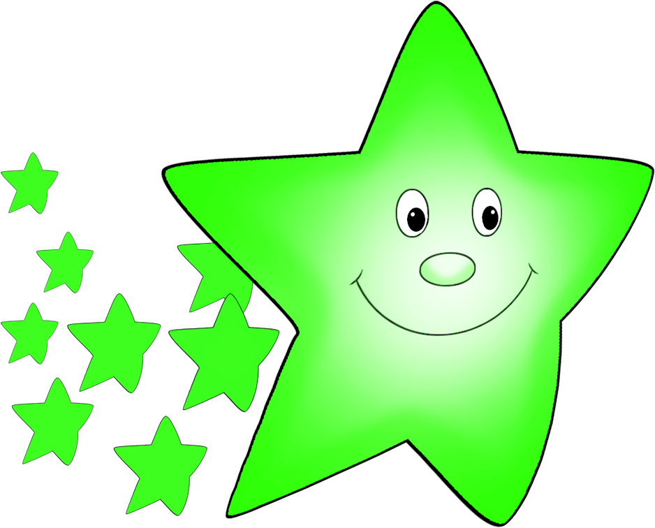 Comet Clipart Orange Star With Smaller Stars - Vocabulary (1063x885)
