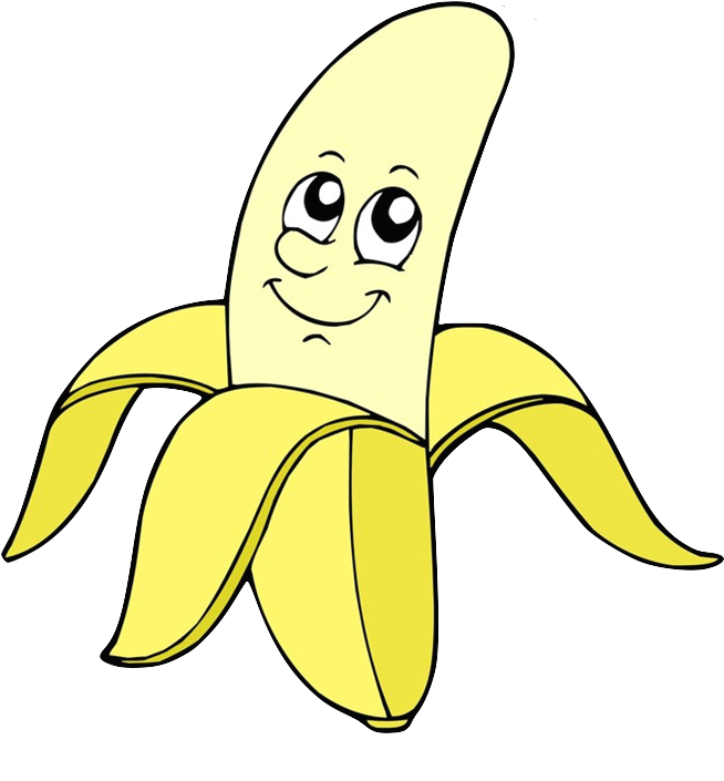 Banane - Cartoon Fruits And Vegetables (960x720)