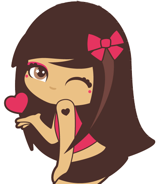 1 A Adorable Little Girl Holding Pink Heart Fofo Png - Kawaii Chic (377x392)