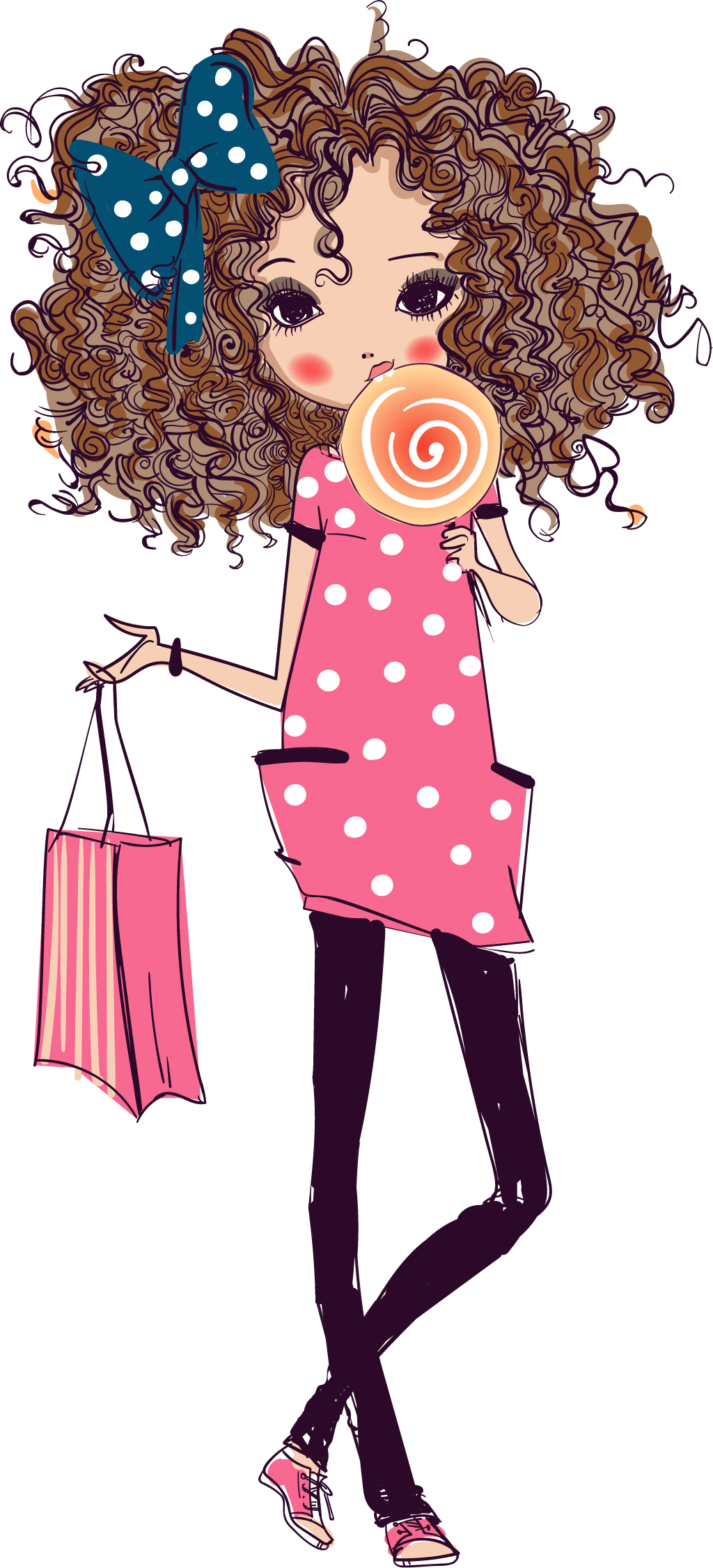 Fashion Cartoon Drawing Illustration - Fashion Cartoon Drawing Illustration (1024x2251)