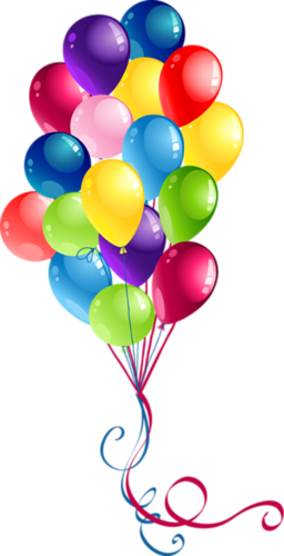 38 - Party Balloons Clipart (256x500)