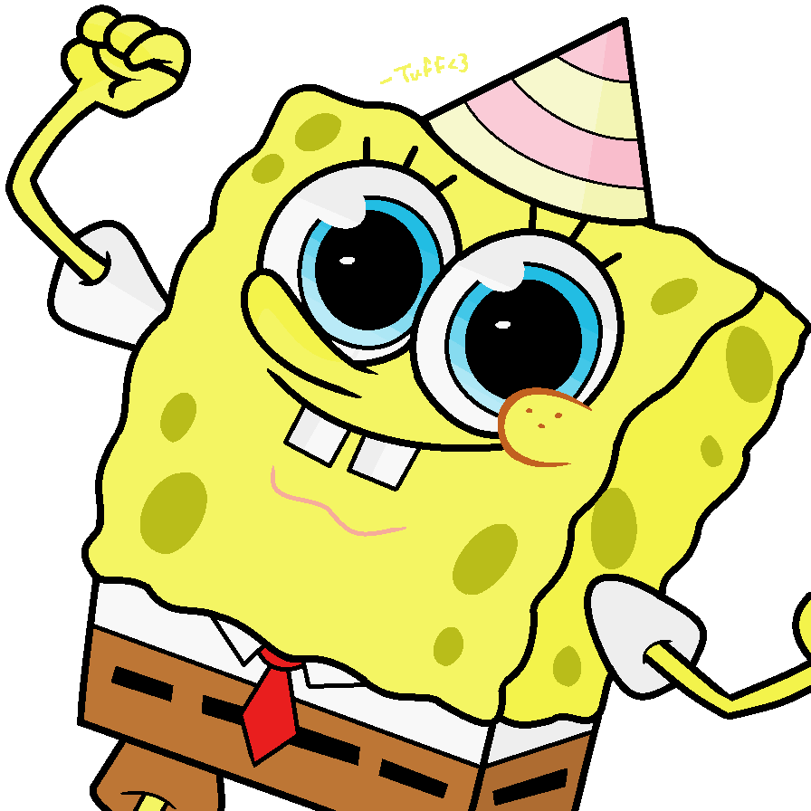 Happy Birthday Spongebob By Tuff Rubies - Happy Birthday Transparent Spongebob (896x896)