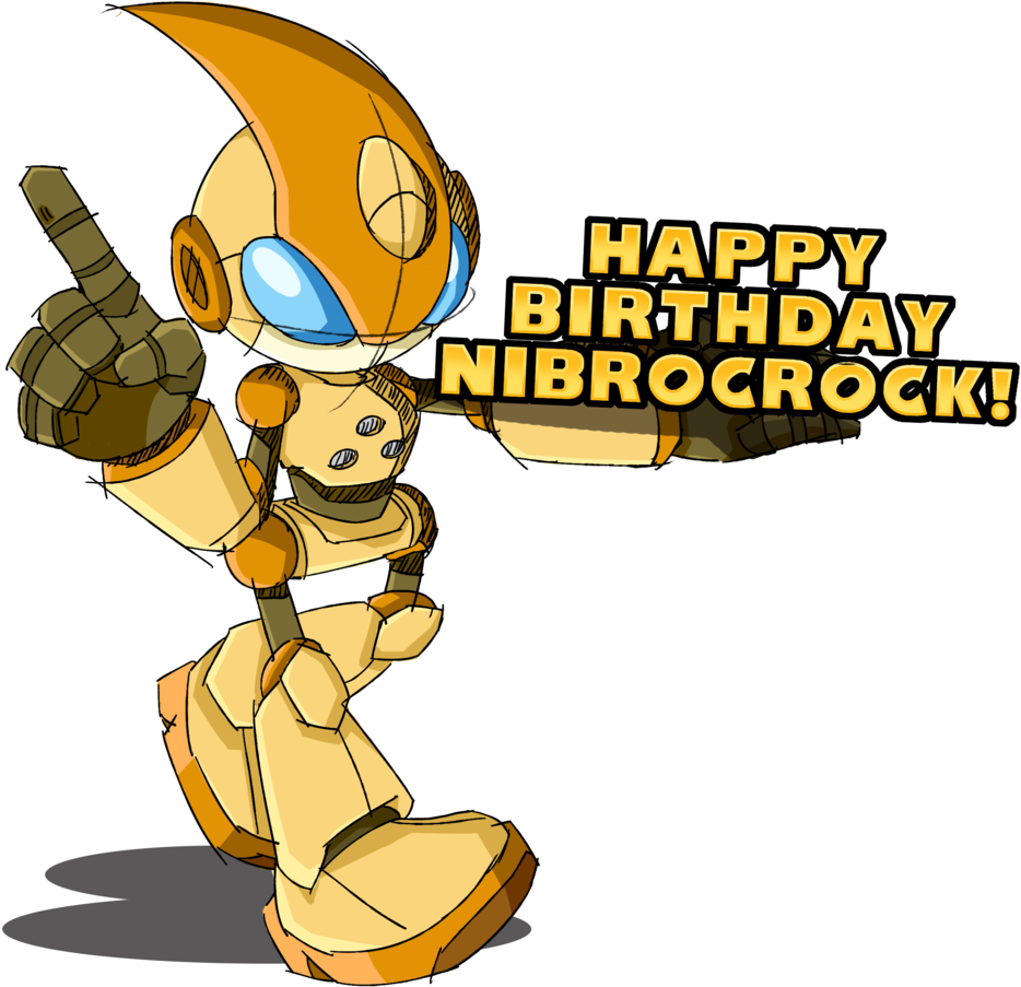 Happy Birthday Nibroc By Sa2oap - Cartoon (1024x1024)