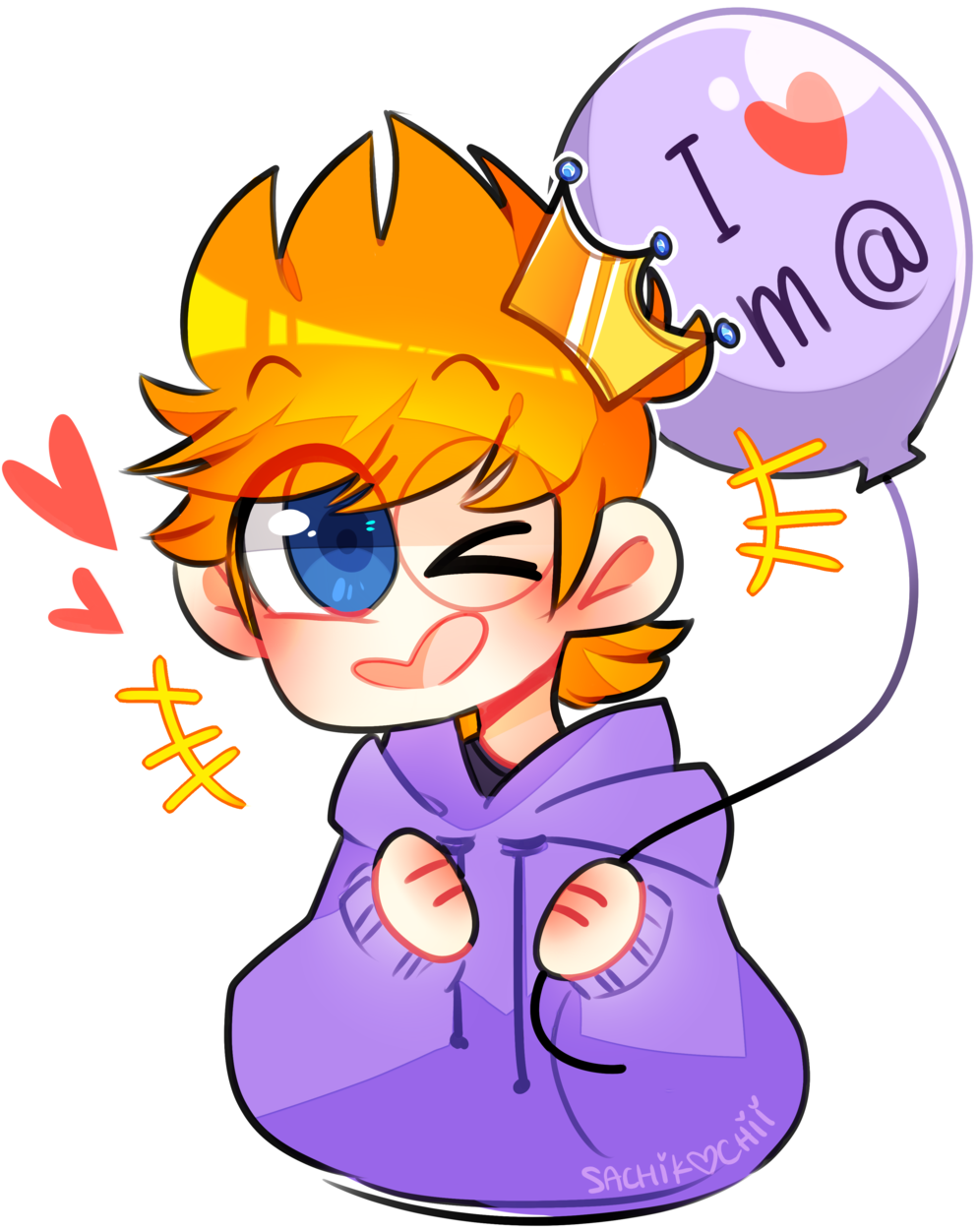 Happy Birthday Matt By Sachikochii Happy Birthday Matt - Matt Eddsworld Png (1024x1268)