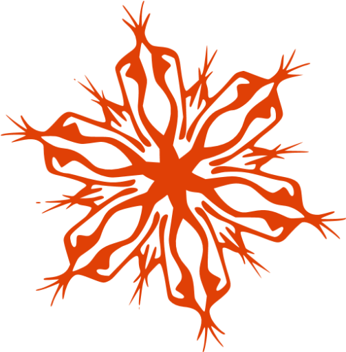 Soylent Red Snowflake 4 Icon - Stencil (512x512)