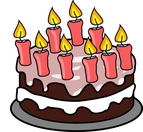 9th Birthday Cake Clip Art At Clker - Birthday Cake Clip Art (600x555)