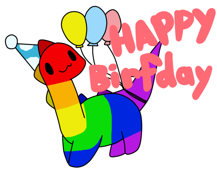 Happy Birthday Raisin Sticker By Rivwaltz - Sticker Happy Birthday Png (900x794)