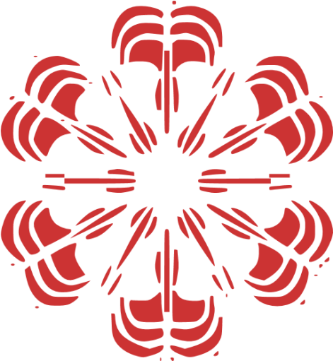 Persian Red Snowflake 48 Icon - Graphic Design (512x512)