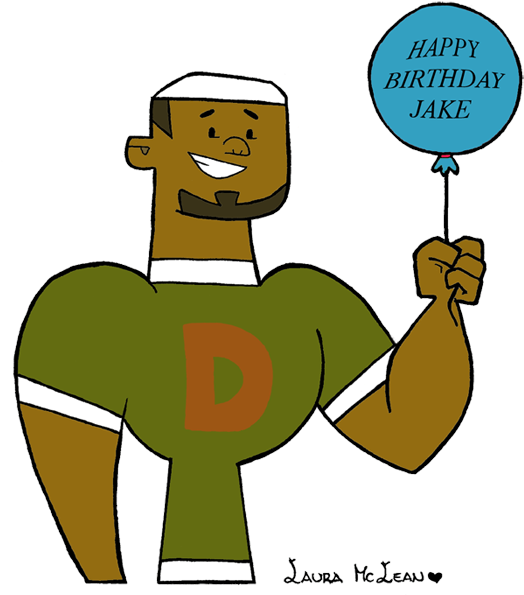 Happy Birthday Jake By Laura-mclean - Total Drama Island Dj (551x618)