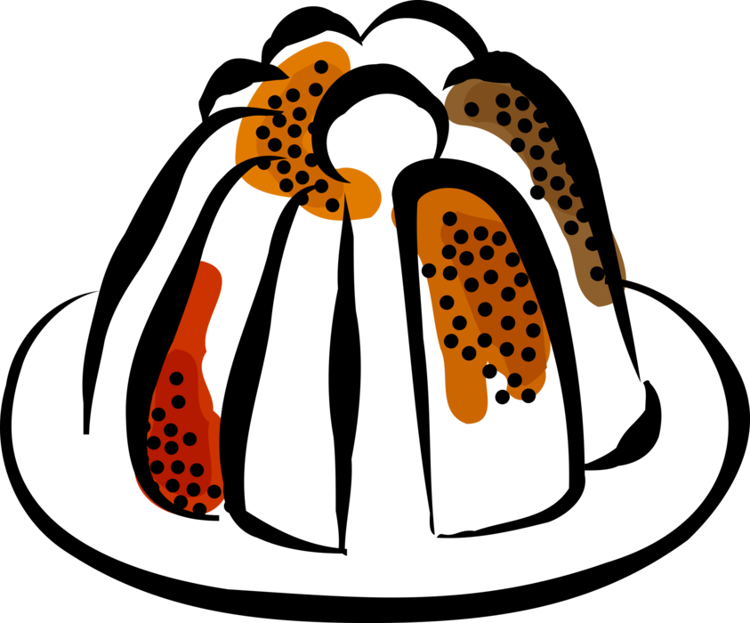 Vector Illustration Of Ring Shaped Bundt Or Gugelhupf - Vector Illustration Of Ring Shaped Bundt Or Gugelhupf (843x700)