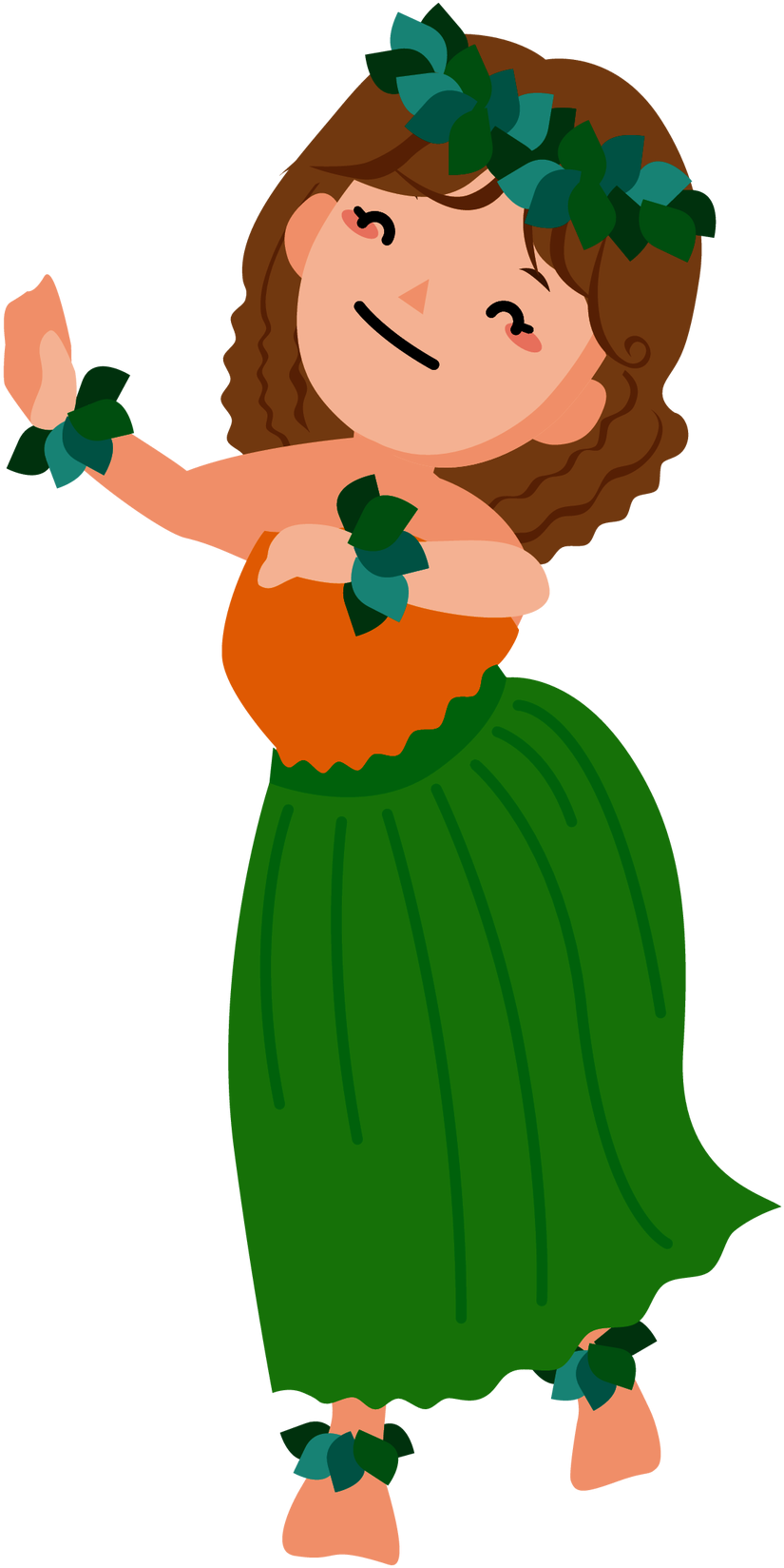 Hawaiian Aloha Tropical - Cartoon (1920x1920)