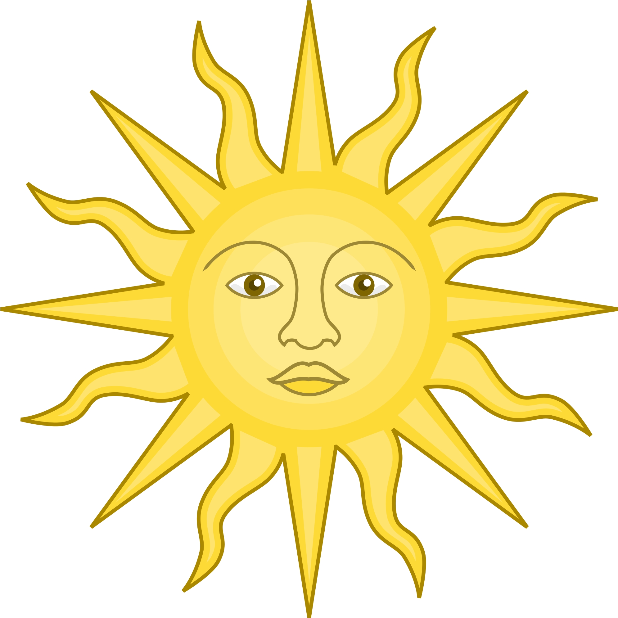 Snowflake Shape Cliparts 23, - Clipart Sun+ Transparent Background (2000x2000)