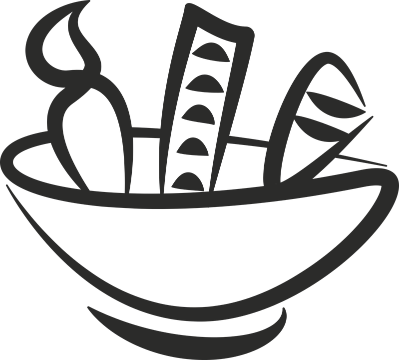 Cereal Bowl Clipart 19, - รูป วาด ถ้วย ชาม (799x720)