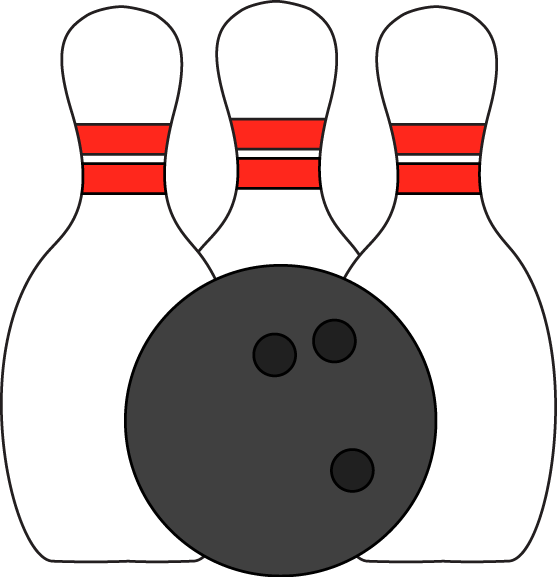 Bowling Pins And Ball Clip Art - Pin Bowling Clip Art (557x577)