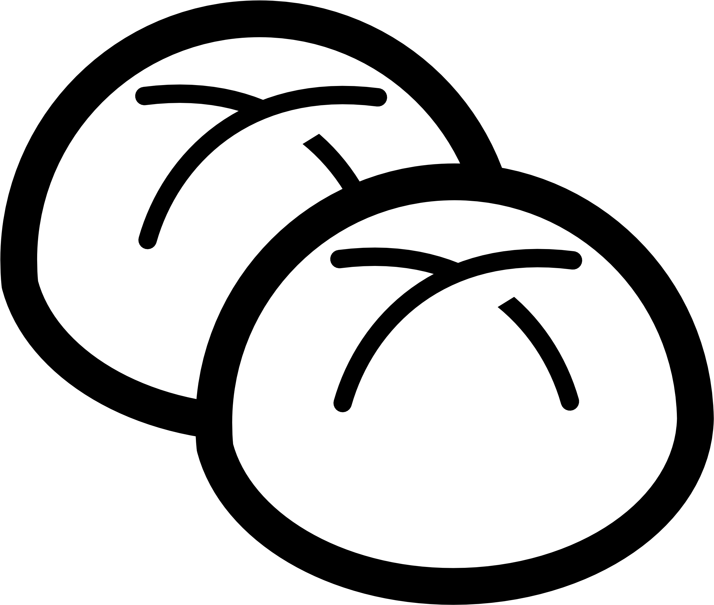 Bun Clip Art Black And White - Bun Clip Art (2555x2555)