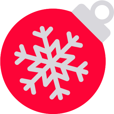 Snowflake, Ball, Christmas, Xmas, Decoration, Light - Boule De Noel Icon (512x512)
