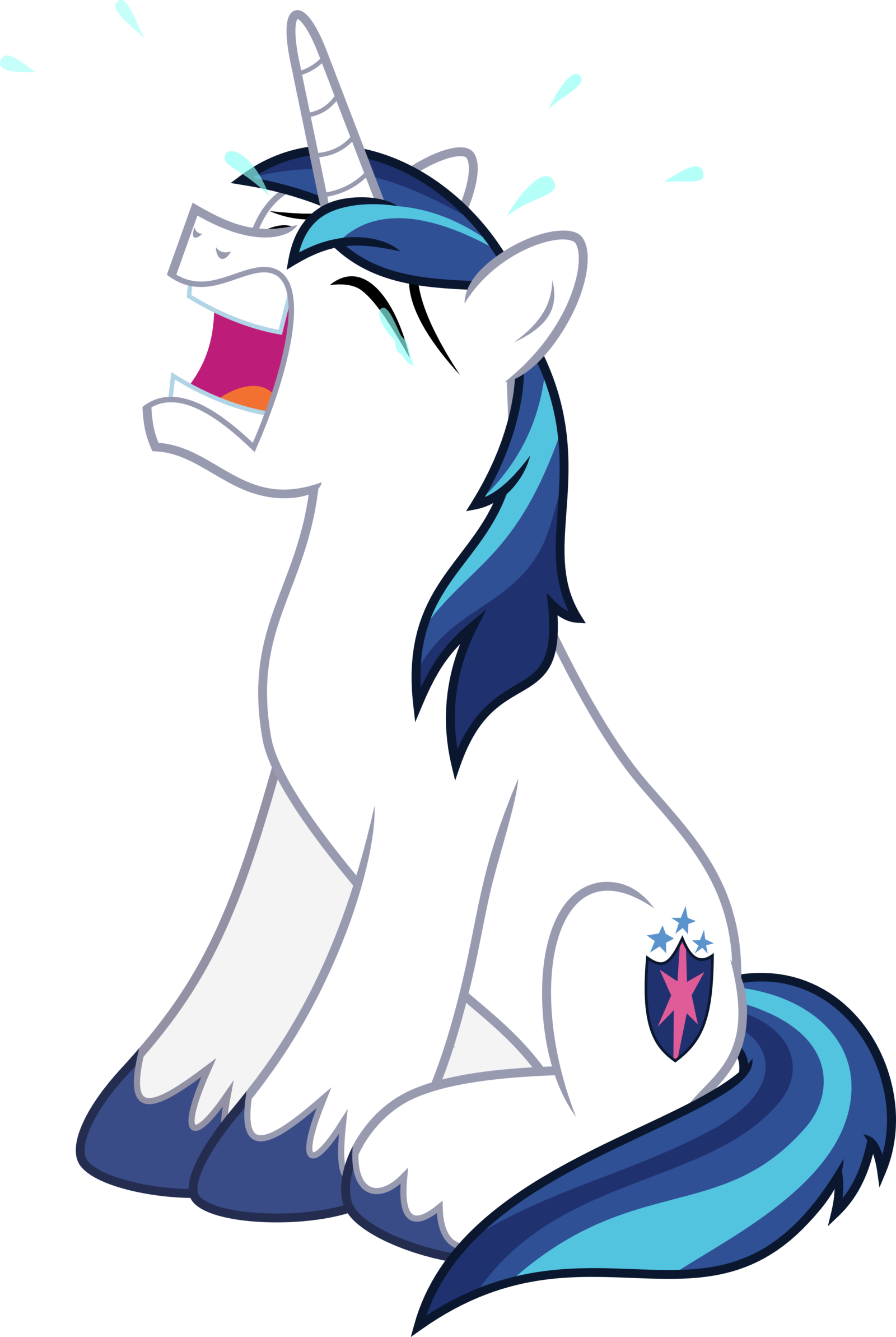 Free Download Clip Art - My Little Pony Shining Armor Crying (1600x2386)