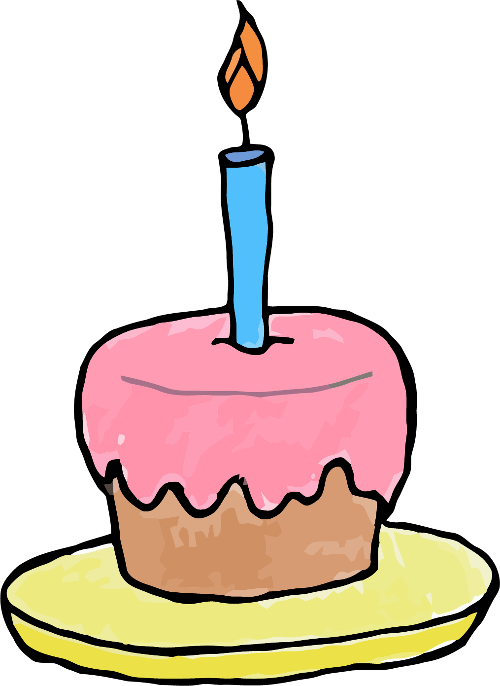 Candle Little Cupcake Clipart Png - Cupcake Clip Art (1015x1391)