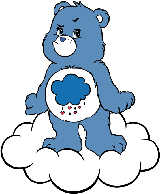 Care Bears And Cousins Clip Art Images - Cartoon Grumpy Care Bear (567x683)