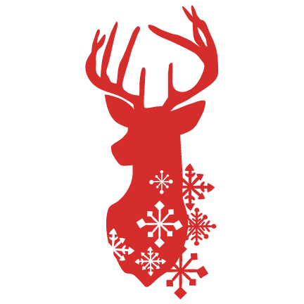 Snowflake Reindeer Svg Scrapbook Cut File Cute Clipart - Snowflake Reindeer Svg (432x432)