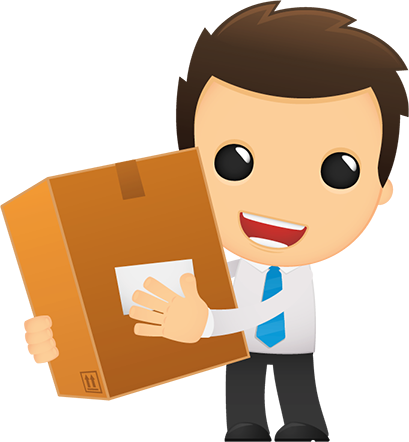 Renting Allows You To Easily Obtain And Return The - Delivery Cartoon Picture Transparent (409x442)