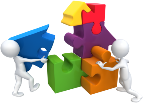 Team Work Png Hd - Puzzle Pieces Clip Art (500x375)