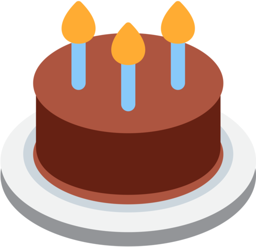 Twitter - Snapchat Birthday Cake Emoji (512x512)