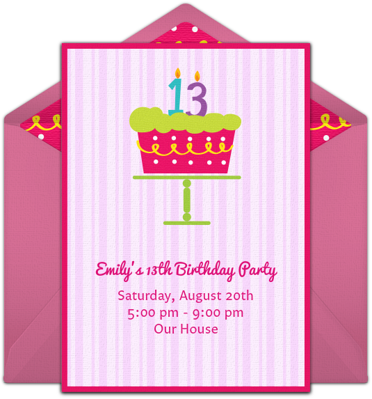 Gotta Love This Pretty, Pink 13th Birthday Party Invitation - Birthday Party (650x650)
