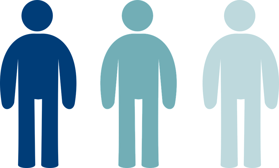 People Image 5, Buy Clip Art - Stick Icon Person Blue Transparent Background (960x577)