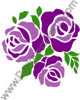 001- Free Vector Graphic Download Bouquet Of Roses - Rose Bouquet Stencil (316x409)