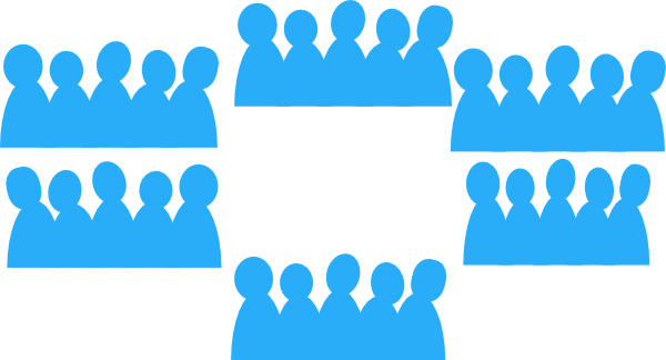 Unc Crowd Edited Clip Art - Crowd Clipart (600x324)